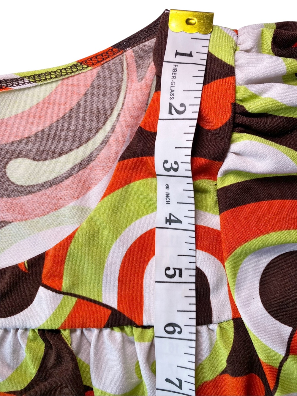 Forever Retro 70s Geometric
Psychedelic Print Mini Dress Mod Shift - Picture 12 of 14